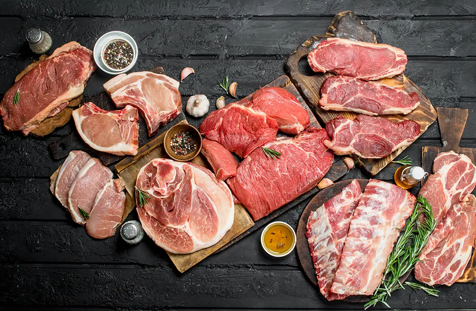 ¿Cuáles son los tipos de cortes de carne?