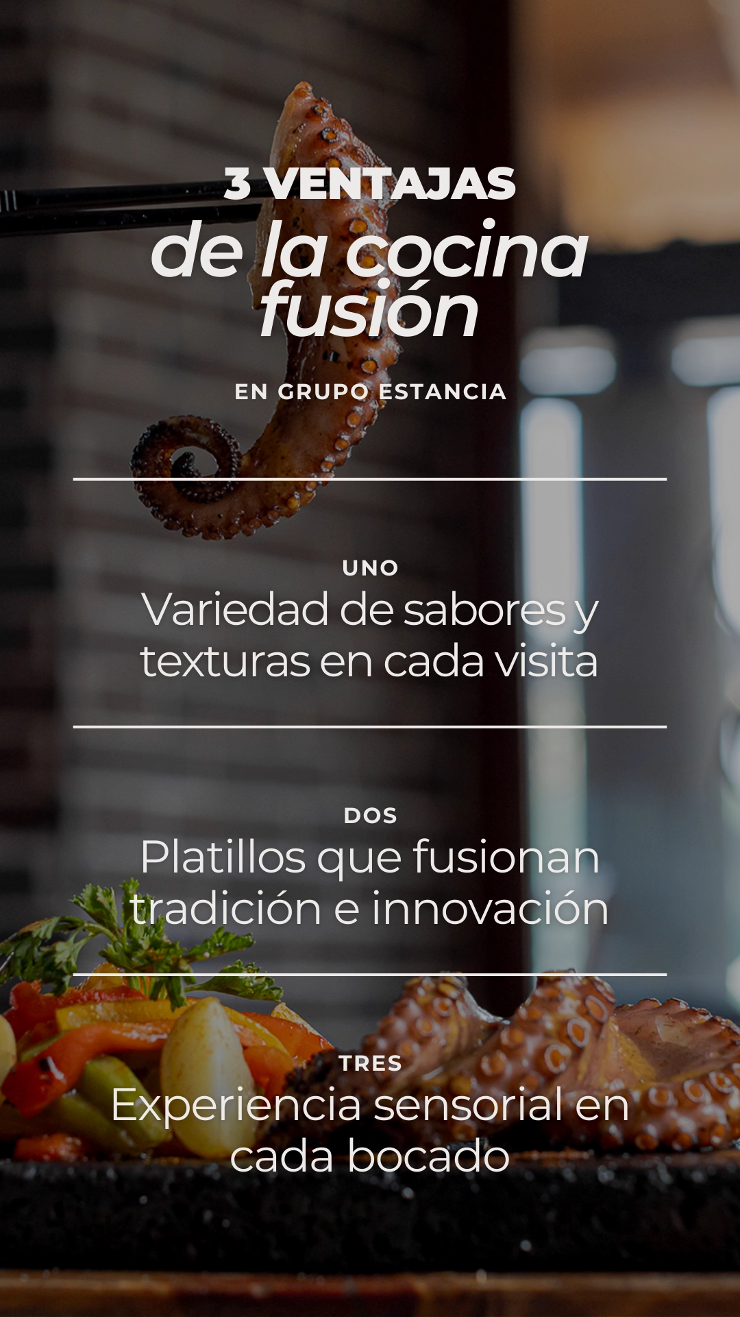 Cocina Fusión, beneficios