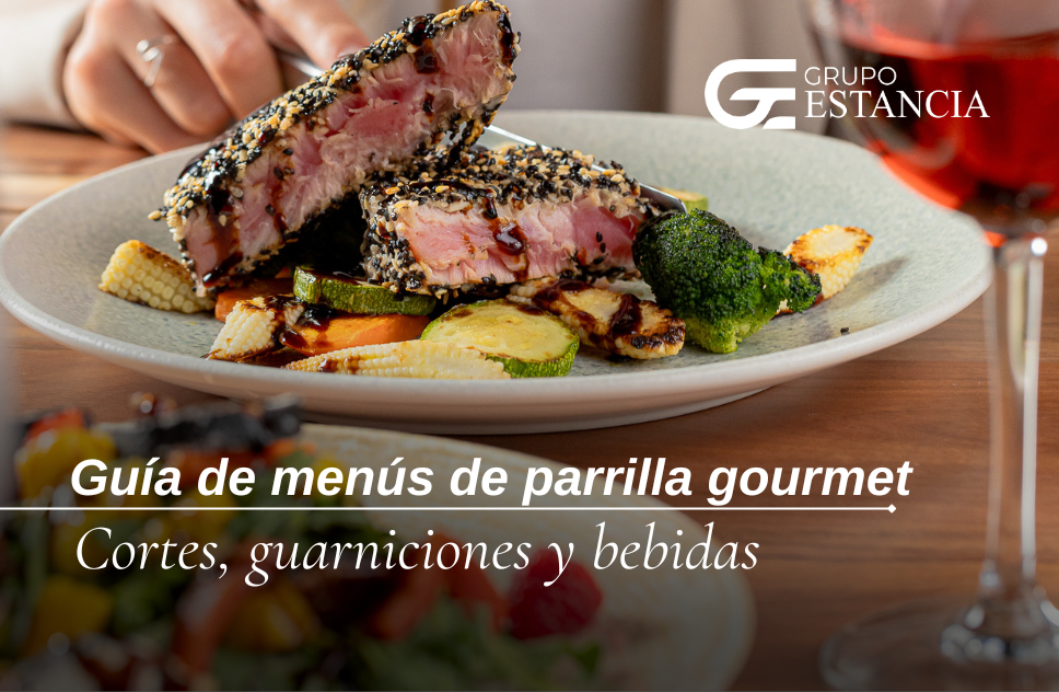 guía de menús de parrilla gourmet