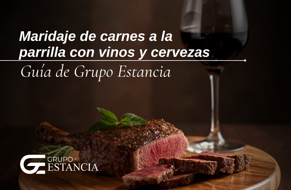 maridaje de carnes a la parrilla con vinos y cervezas