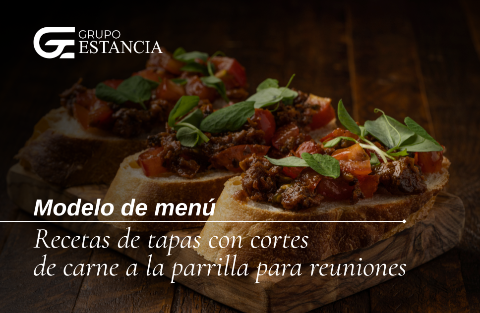 menu de tapas con cortes de carne menu de tapas con cortes de carne