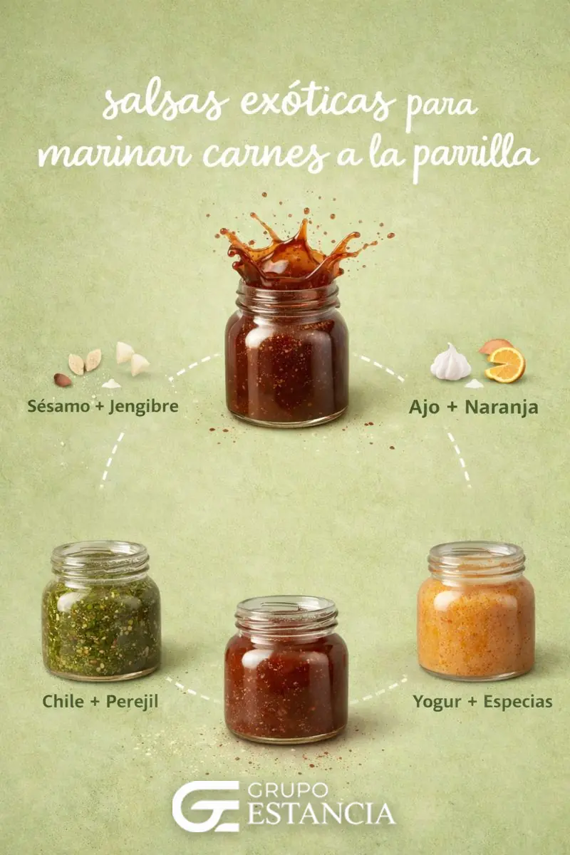 Guia de salsas exóticas para marinar carnes