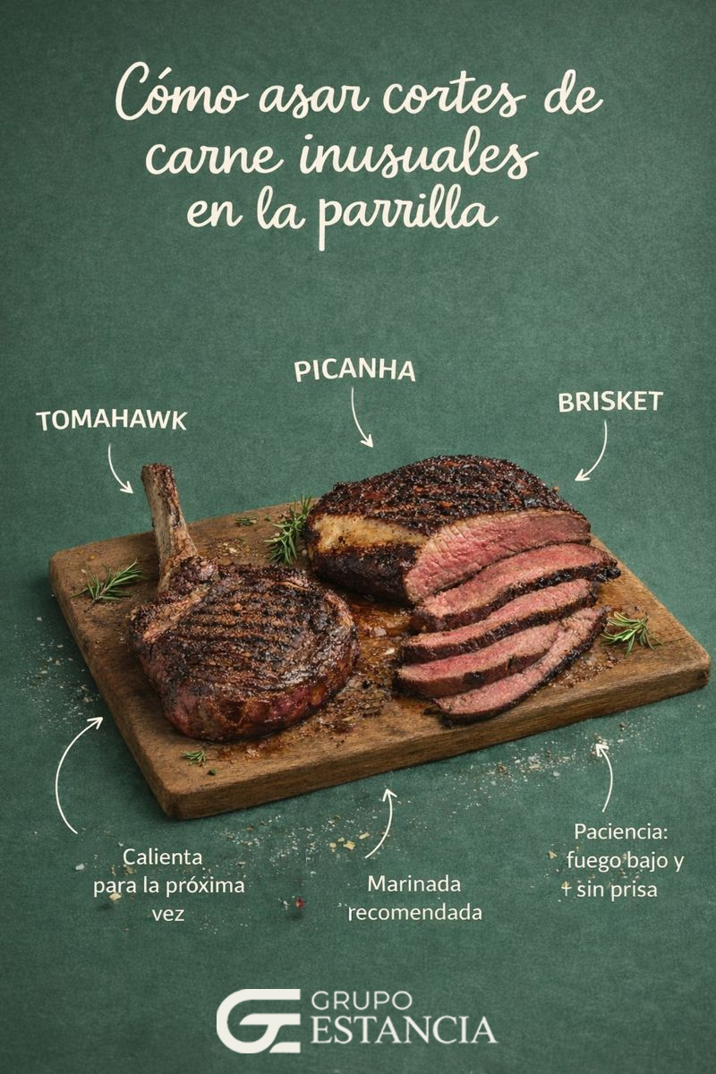 cómo asar cortes de carne inusuales a la parrilla