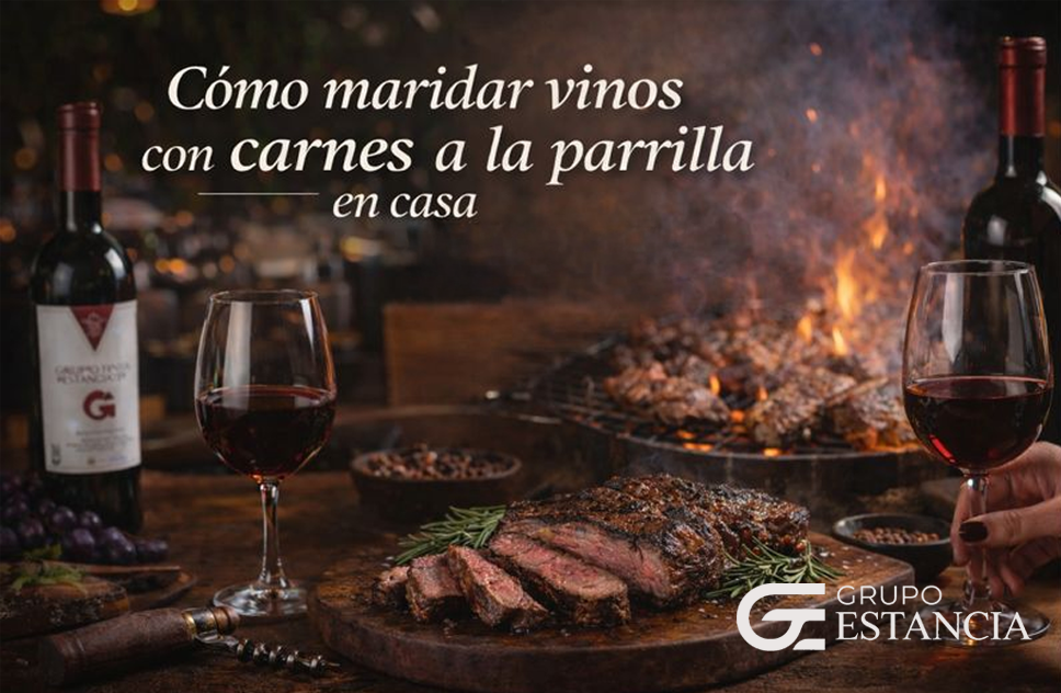 cómo maridar vinos con carnes a la parrilla