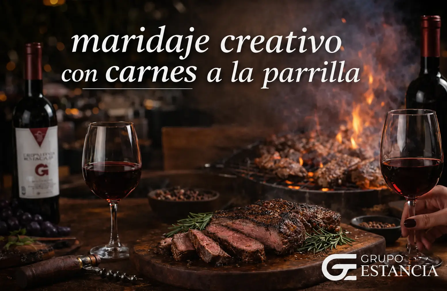 maridaje creativo con carnes a la parrilla