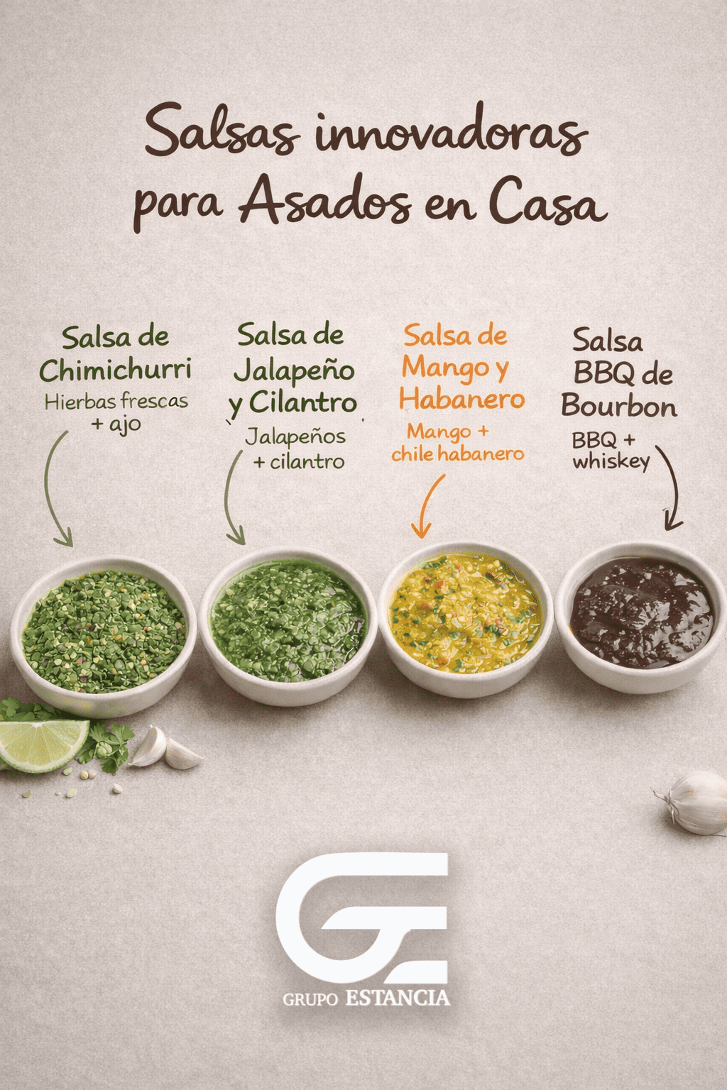 salsas innovadoras para asados en casa