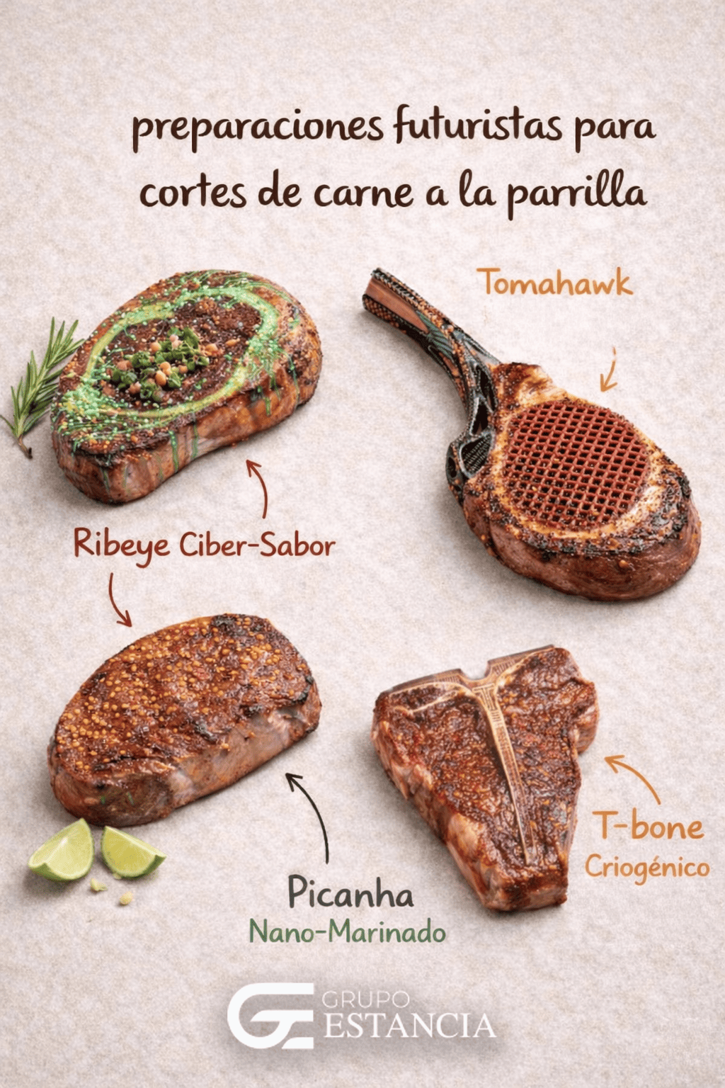 preparaciones futuristas para cortes