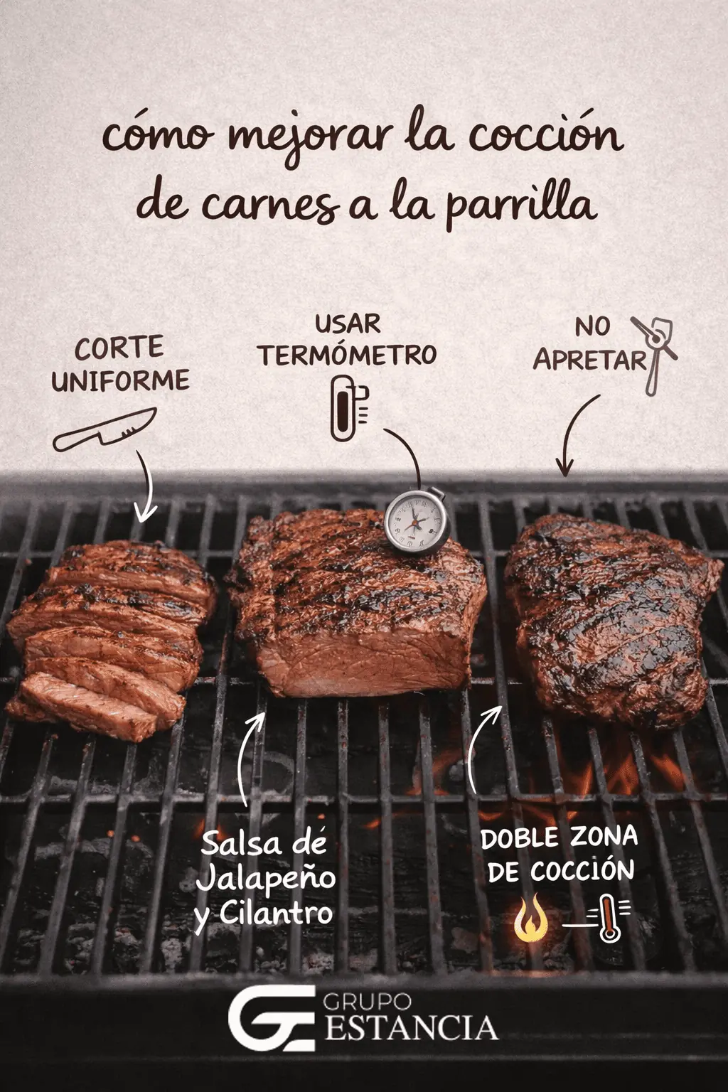 cómo mejorar la cocción de carnes a la parrilla