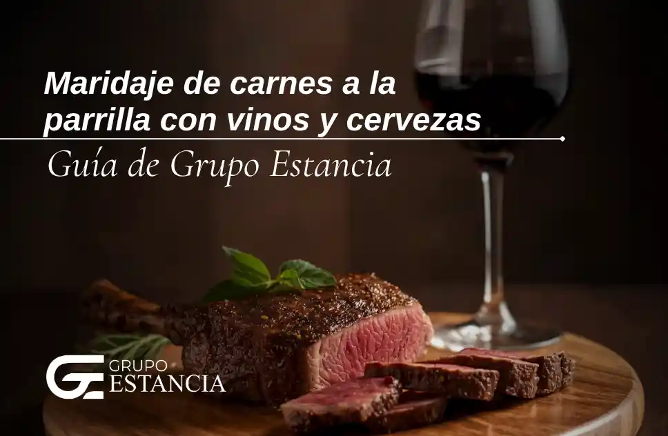 maridaje de carnes a la parrilla con vinos y cervezas