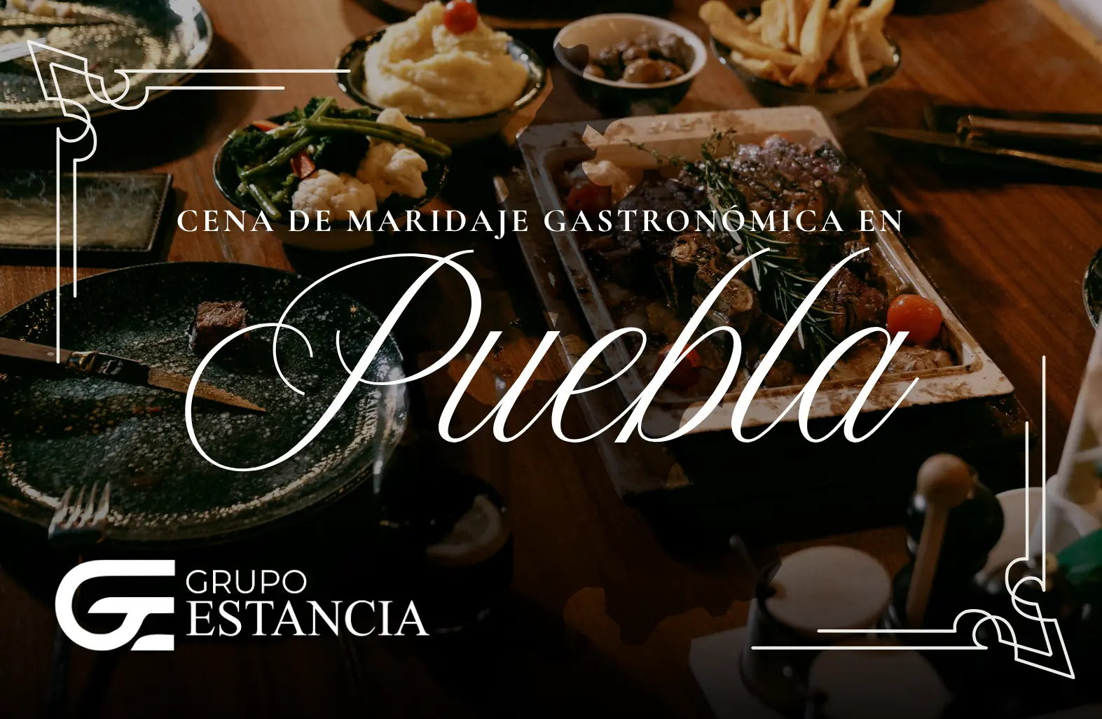 cena de maridaje en Puebla